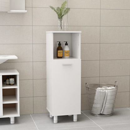 Bathroom Cabinet High gloss white Engineered wood