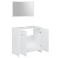 Bathroom Furniture Set White Engineered wood Standard