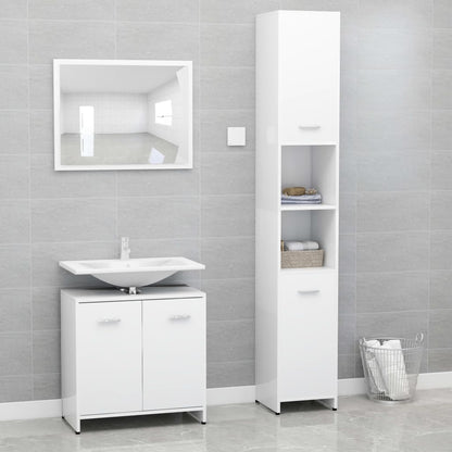 Bathroom Furniture Set White Engineered wood Medium