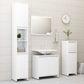 Bathroom Furniture Set White Engineered Wood Medium