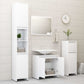 Bathroom Furniture Set White Engineered Wood Medium