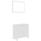Bathroom Furniture Set White Engineered Wood Medium