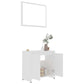 Bathroom Furniture Set White Engineered Wood Medium