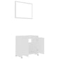 Bathroom Furniture Set White Engineered Wood Medium