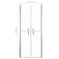 Shower Door Clear ESG 28"x74.8"