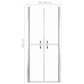 Shower Door Clear ESG 39.8"x74.8"