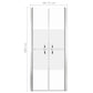 Shower Door Half Frosted ESG 28"x74.8"