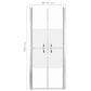 Shower Door Half Frosted ESG 35.8"x74.8"