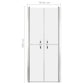 Shower Door Frosted ESG 31.9"x74.8"