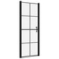 Shower Doors Tempered Glass 31.9"x76.8" Black