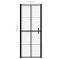 Shower Doors Tempered Glass 31.9"x76.8" Black