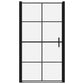 Shower Doors Tempered Glass 39.4"x70.1" Black