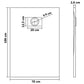 Shower Base Tray SMC Gray 39.4"x27.6"