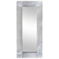 Aviator Mirror Silver Metal 43.3 in x 19.7 in Minimalistic