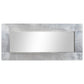 Aviator Mirror Silver Metal 43.3 in x 19.7 in Minimalistic