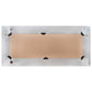 Aviator Mirror Silver Metal 43.3 in x 19.7 in Minimalistic
