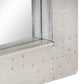 Aviator Mirror Silver Metal 43.3 in x 19.7 in Minimalistic