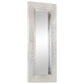Aviator Mirror Silver Metal 43.3 in x 19.7 in Minimalistic