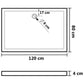 Shower Base Tray with Dots White 31.5"x47.2"x1.6" ABS