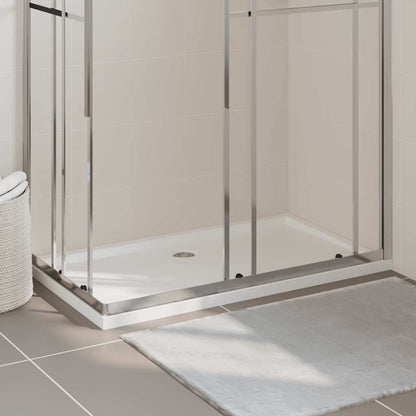 Rectangular ABS Shower Base Tray White 27.6"x47.2"