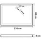 Rectangular ABS Shower Base Tray White 31.5"x47.2"