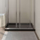 Rectangular ABS Shower Base Tray Black 27.6"x35.4"