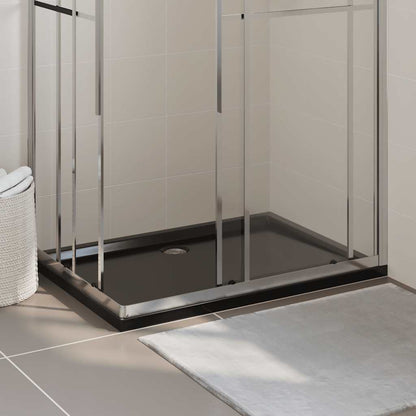 Rectangular ABS Shower Base Tray Black 31.5"x47.2"