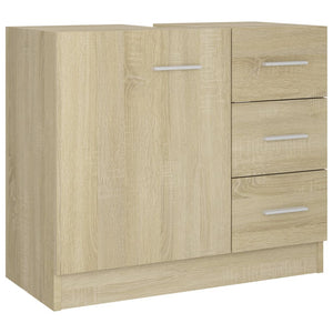 Sink Cabinet Sonoma Oak Engineered Wood 24.8x11.8x21.3 in Storage