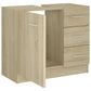Sink Cabinet Sonoma Oak Engineered Wood 24.8x11.8x21.3 in Storage