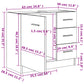 Sink Cabinet Sonoma Oak Engineered Wood 24.8x11.8x21.3 in Storage