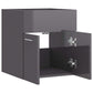 Sink Cabinet High gloss grey Engineered wood Small Sink Cabinet