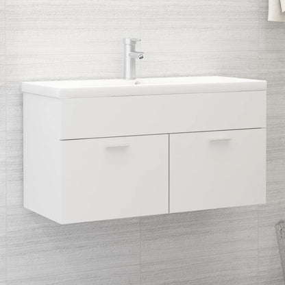 Sink Cabinet White Engineered wood Medium Sink Cabinet