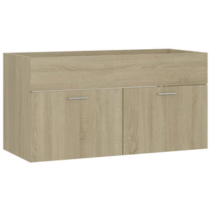 Sink Cabinet Sonoma oak Engineered wood 35.4 x 15.2 x 18.1 in