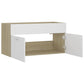 Sink Cabinet White and sonoma oak Engineered wood