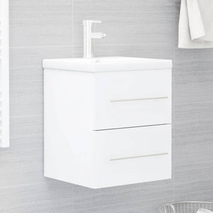 Sink Cabinet White Engineered wood 16.1x15.2x18.9 in Sink Cabinet