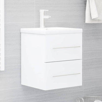 Sink Cabinet White Engineered wood 16.1x15.2x18.9 in Sink Cabinet