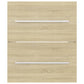 Sink Cabinet Sonoma Oak Engineered Wood Compact Bathroom Cabinet