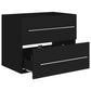 Sink Cabinet Black Engineered Wood Medium Bathroom Cabinet