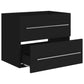 Sink Cabinet Black Engineered Wood Medium Bathroom Cabinet