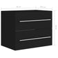 Sink Cabinet Black Engineered Wood Medium Bathroom Cabinet