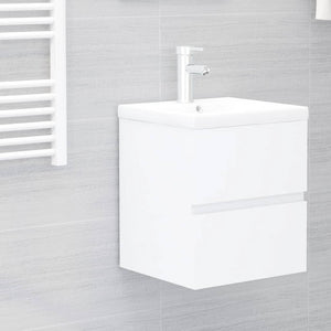 Sink Cabinet White Engineered wood Sink Cabinet Rectangular