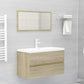 Sink Cabinet Sonoma Oak Engineered Wood Storage Bathroom Cabinet
