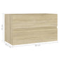 Sink Cabinet Sonoma Oak Engineered Wood Storage Bathroom Cabinet