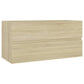 Sink Cabinet Sonoma Oak Engineered Wood Sink Cabinet Rectangular