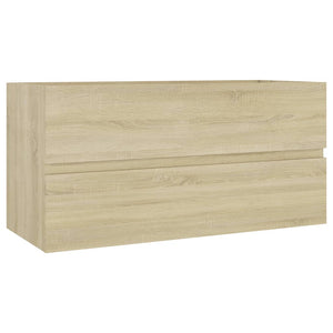 Sink Cabinet Sonoma Oak Engineered Wood Sink Cabinet Rectangular