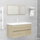 Sink Cabinet Sonoma Oak Engineered Wood Sink Cabinet Rectangular