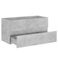 Sink Cabinet Concrete grey Engineered wood 35.4 x 15.2 x 17.7 in