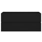 Sink Cabinet Black Engineered Wood Medium Rectangular