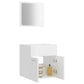 Bathroom Furniture Set High gloss white Engineered wood, Acrylic
