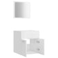 Bathroom Furniture Set High gloss white Engineered wood, Acrylic
